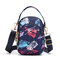 Women Print Floral Crossbody Bag Multi-pocket Phone Purse - #09