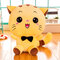 35/50/65/80 cm sonrisa Gato almohada corta felpa PP algodón relleno almohada niño regalo decoración del hogar juguetes - #3