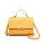 Women Chic PU Leather Leisure Crossbody Bag Casual Handbag - Yellow