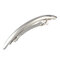 Trendy Hair Clip Alloy Mental Silver Gold Curve Simple Hair Accessories for Women - Silver