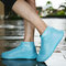 Silicone Fluorescent Shoe Cover Outdoor Home Glow Waterproof And Dustproof Dhoe Cover Rain Boot - Blue