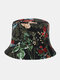 Unisex Cotton Double-sided Wearable Colorful Natural Floral Pattern Printing Bucket Hat - #04