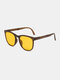Men Retro Fashion Outdoor UV Protection Oval-shaped Sunglasses - #04