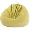 70x80cm Pinstripe Corduroy Yellow Bean Bag Chair Covers Home Living Room Indoor Big Bean Bag Covers - #2