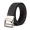 130CM Mens Double Ring Nylon Outdoor Military Tactical Belts Casual Canvas Alloy Buckle Jeans Belt - Black