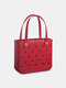Women PVC Fashion Large Capacity Print Handbag Tote - #09