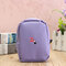 Portable Stereo Lipstick  Women Cosmetic Makeup Bag Toiletry Case Carry Bag - Purple