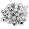 DIY 24Pcs Candy Color Plastic Christmas Tree Jewelry Ornament Balls - Silver