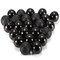 DIY 24Pcs Candy Color Plastic Christmas Tree Jewelry Ornament Balls - Black