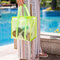 女性の夏の旅行保管袋スイミングウォッシュバッグ防水ビーチバッグ - 緑