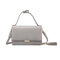 Faux Leather Tassel Designer Handbag Zipper Crossbody Bag For Women - Grey