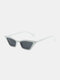 यूनिसेक्स पीसी पूर्ण फ्रेम विशेष कंटूर UV संरक्षण फैशन धूप का चश्मा - सफेद