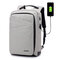 Business Casual Waterproof USB Charging Port 16 Inch Laptop Bag Backpack For Men - Light Grey