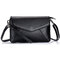 Genuine Leather Pure Color Retro Shoulder Bags Crossbody Bags For Women - Black