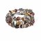 Bohemian Crystal Multi-Layer Bracelet Retro Style Agate Bracelet For Women - Gray