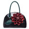 Women Fashion Elegant High Light Patent Leather Waterproof Small Shoulder Bag Handbag - Black