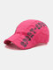 Men Cotton Letters Print Outdoor Casual Sunshade Forward Hat Beret Hat Flat Hat - Red