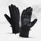 Outdoor Waterproof Gloves Zipper Touch Screen Riding Warm Sports Hiking Skiing Thickening - Black