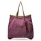Women Canvas Waterproof Handbags Large Capacity Crossbody Bags - Red