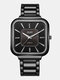 7 colores Aleación de acero inoxidable Hombres Moda de negocios informal Watch Impermeable Cuarzo Watch - #01