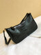 Women Alligator Pattern Print 6.5 Inch Phone Bag Shoulder Bag Handbag - Black