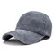 Mens Women Solid Washed Cotton Baseball Cap Funny Hat Sunshade Sport Summer Hats - Gray