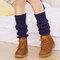 Women's Compression Socks Short Tube Socks Cashmere Wool Knitted Boots Socks - Blue