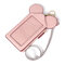 Women Touch Screen Cute Animal Shape Card Holder 4.7inch/5.5inch Phone Bag Coin Purse - Light Pink