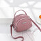 Women Faux Leather Mini Phone Bags Multi-Slot Retro Crossbody Bags - Pink