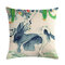 Fodere per cuscini per cuscini in cotone e lino con stampa cinese ad acquerello - #7