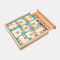 Wooden Sudoku Nine Palace Game Chess Pupils Logic Thinking Children Puzzle Game Toy Chess Board - Blue