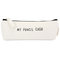Women Cute Simple Cosmetic Pouch Pocket Bag - White