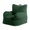 Sofá Preguiçoso Feijão Bolsa Quarto Individual Sofá Cadeira Sala de Estar Cadeira Preguiçosa Simples Moderna - Verde escuro