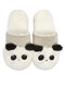 Women Cute Fluffy Panda Soft Comfy Warm Home Shoes - White