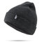 Unisex Warm Knitted Hat Ski Wool Cap Skull Cap Beanie - Dark Grey