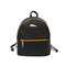 Women's Backpack Candy Color Solid Preppy Chic Mini Bag - Black