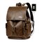 Men Solid Casual Multifunction Fashion Laptop Backpack - Dark brown