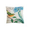 コットンリネンカラフルな絵画鳥クッションカバー車の装飾的な投げる枕ケース - ＃2