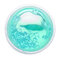Slime de perlas mezcladas transparentes DIY Juguete de regalo para aliviar el estrés - Cian