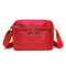 Woman Nylon Crossbody Bag Outdoor Casual Climbing Bag Shoulder Bag - Wine Red