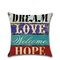 Vintage Hand Painted Motto Pattern Linen Cushion Cover Home Sofa Living Room Art Decor Pillowcases - #6