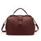 Women Vintage PU Leather Brown Phone Bag Crossbody Bag Handbag Satchel Bag - Coffee