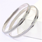 Fashion Bangle Bracelet Single Frosted Gold Silver Cuff Bracelet Casual Jewelry Accessory for Women - Silver