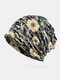 Women Dual-use Camouflage Flower Pattern Warm Outdoor Mixed Color Casual Personality Brimless Beanie Scarf - #03