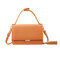 Faux Leather Tassel Designer Handbag Zipper Crossbody Bag For Women - Brown