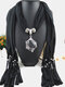 Bohemian Irregular Resin Accessories Alloy Base Women Tassel Pendant Scarf Necklace - #03