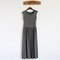 New Women's Modal Dress Fashion Slim Pleated Skirt Vest In The Long Beach Skirt - Dark Gray