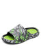 Men Bathroom House Shoes Outdoor Garden Beach Water Slippers - Dark Green