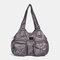 Women Waterproof Anti-theft Large Capacity Crossbody Bag Shoulder Bag Handbag Tote - Deep Grey