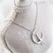 Cute Pendant Necklace Crescent Moon Cat Silver Plated Chain Charm Necklace Ethnic Jewelry for Women - Silver